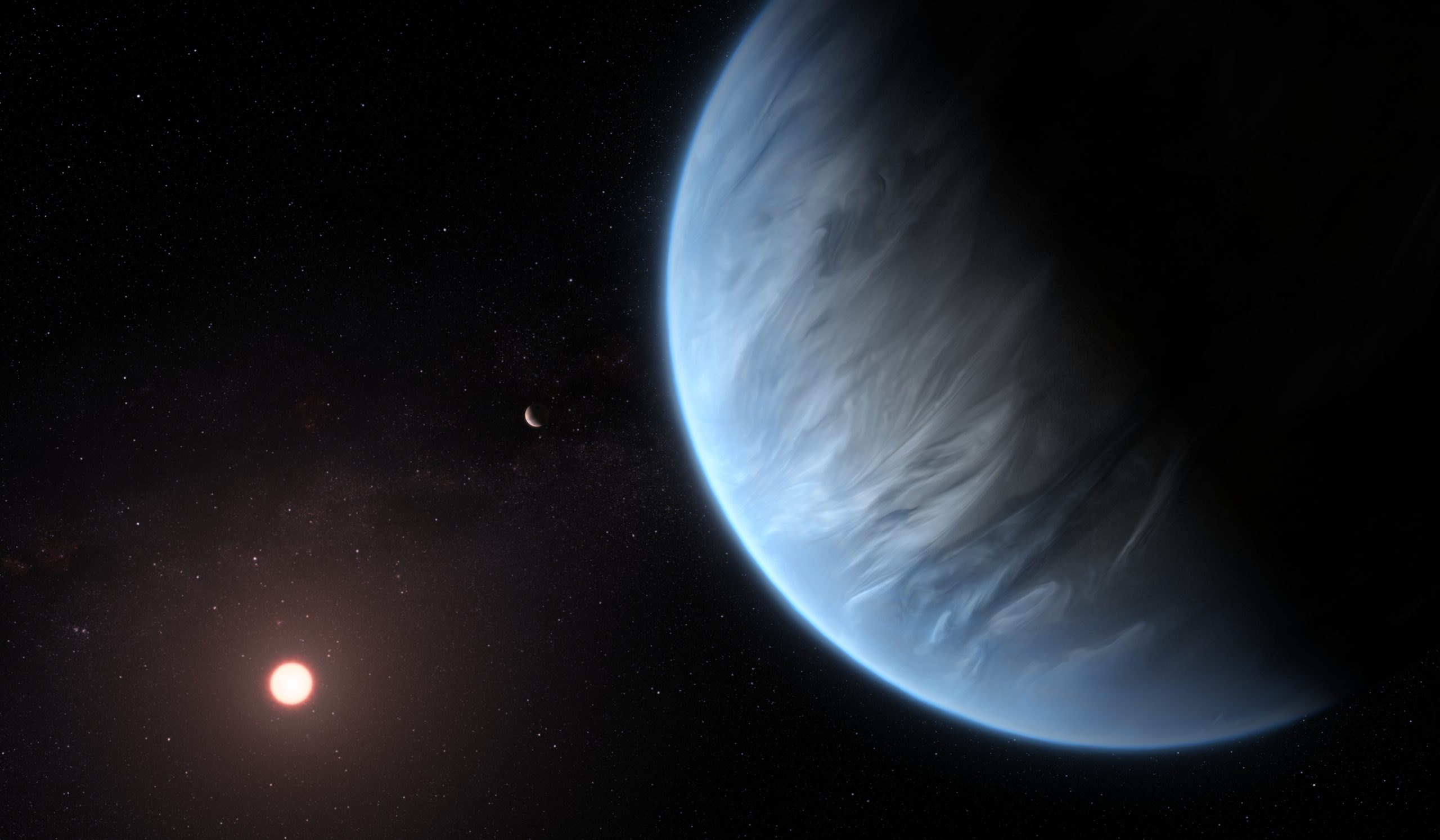 Webb capta metano y dióxido de carbono en exoplaneta K2-18 b