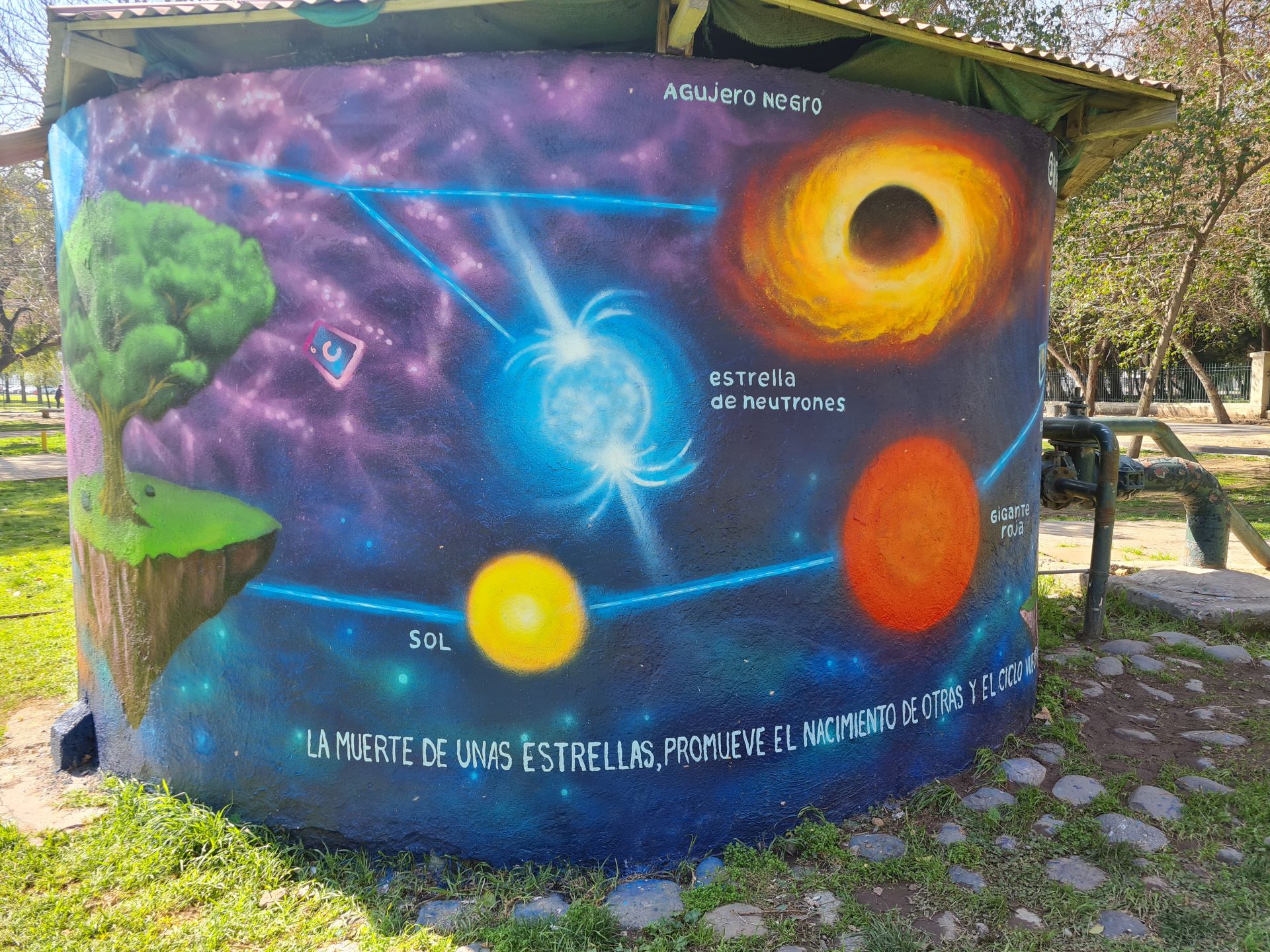 Murales astronómicos conectan a la comunidad con la ciencia