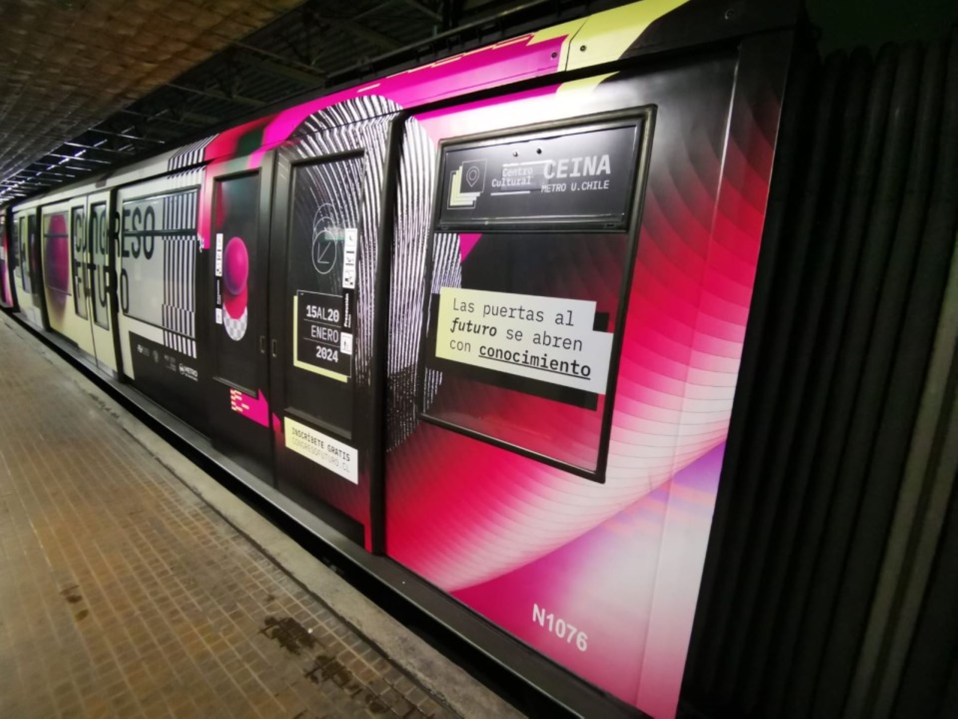 Congreso Futuro y Metro inauguran la 