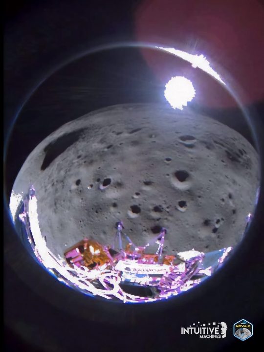 Odiseo envía sus primeras imágenes desde la Luna