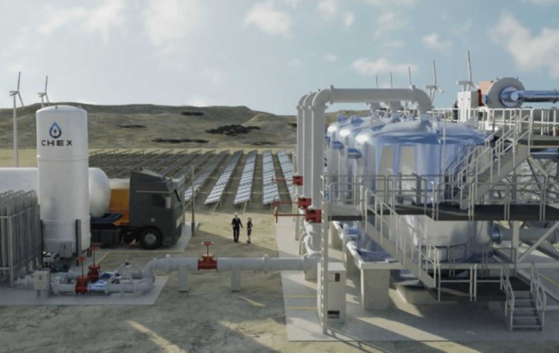 La apuesta chilena para almacenar energía en base a agua y aire