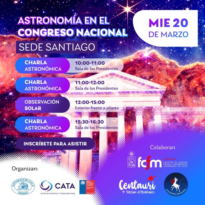 4 panoramas para conmemorar el Día de la Astronomía en Santiago