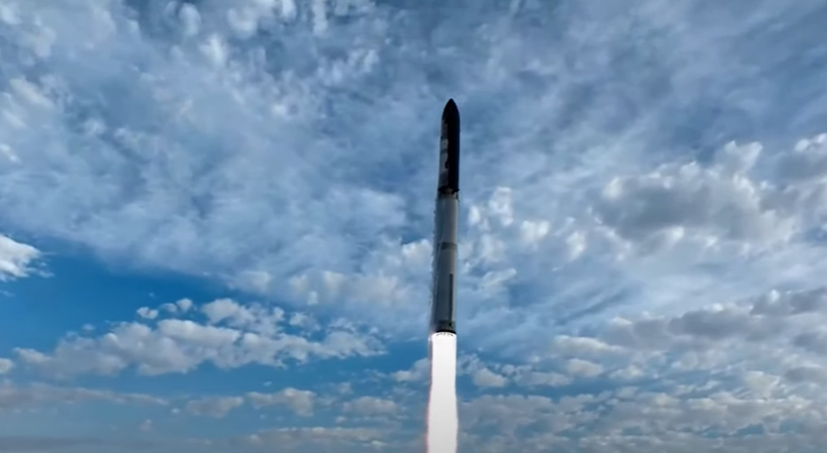Cohete Starship de SpaceX despega con éxito en su tercera prueba
