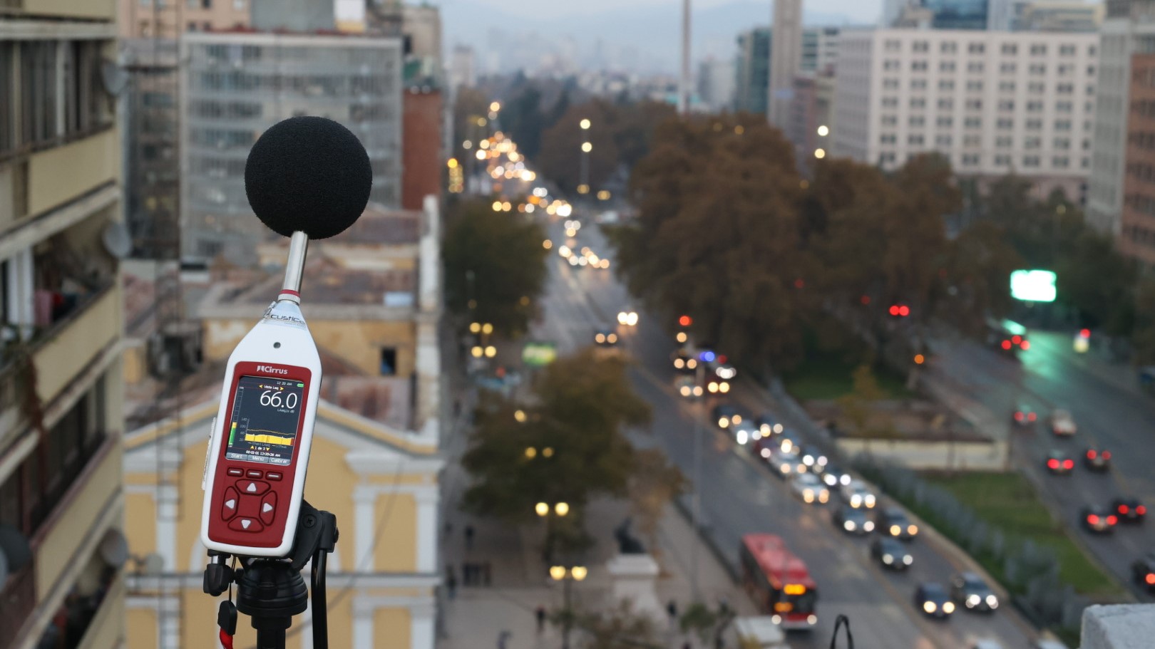 El ruido en la Alameda disminuyó un 44% por la electromovilidad