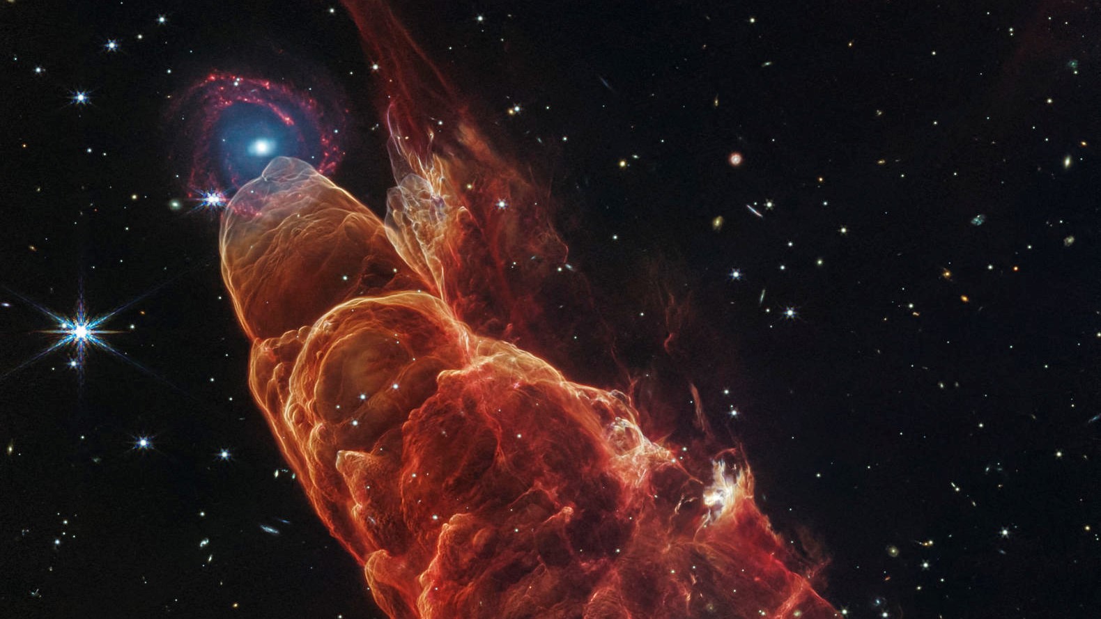 La sorprendente imagen de un tornado cósmico capturada por el Telescopio espacial James Webb