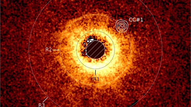 Telescopio espacial James Webb captura imagen directa un exoplaneta desconocido