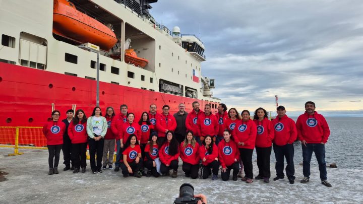Un científico a bordo de un buque hacia la Antártica: 