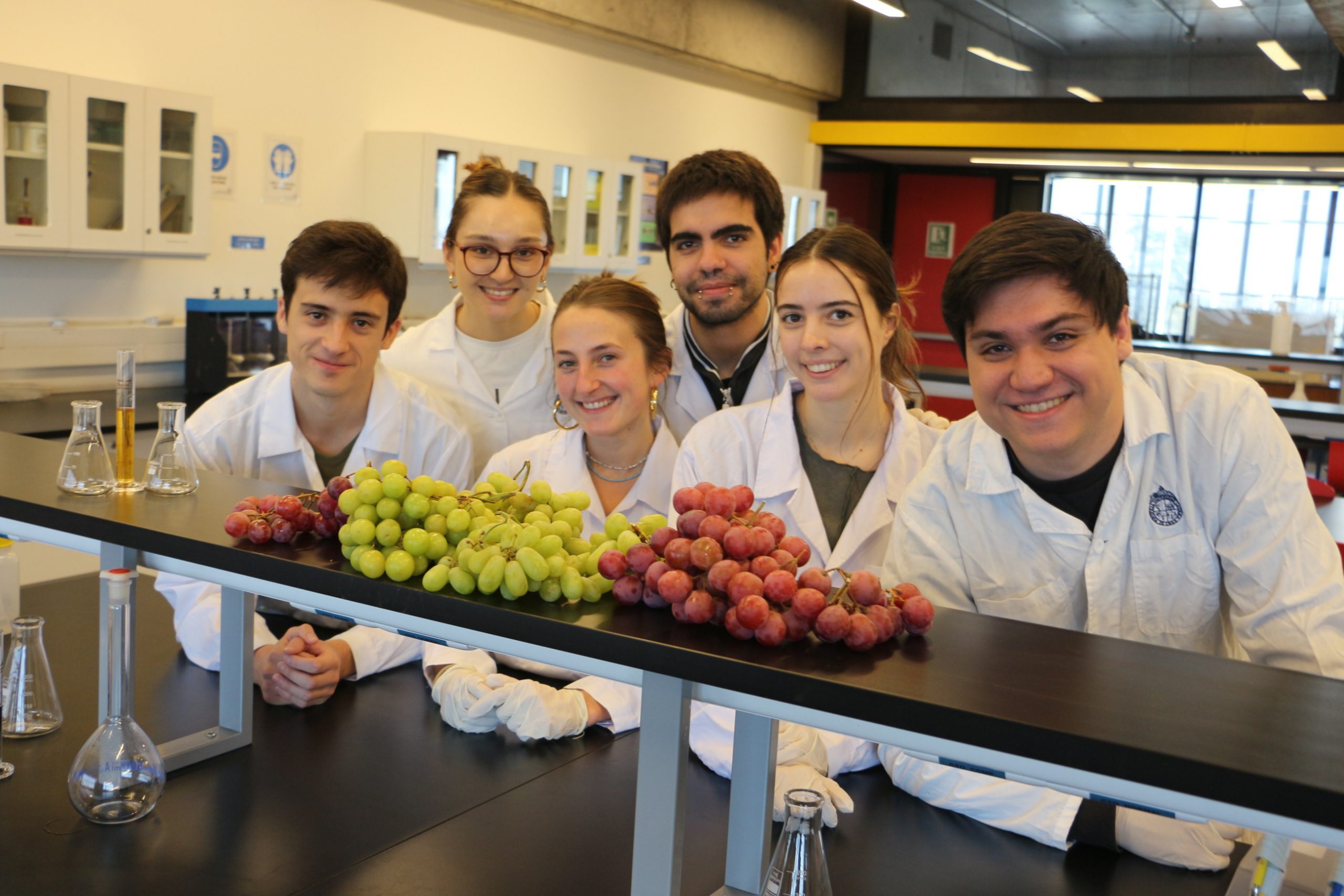 Estudiantes crean compuesto antiedad a partir de desechos de la industria del vino