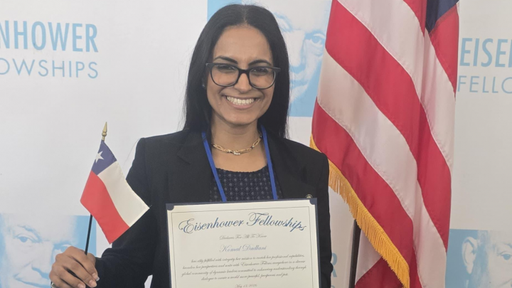 Científica chilena Komal Dadlani recibe beca internacional y se integra a red global de líderes