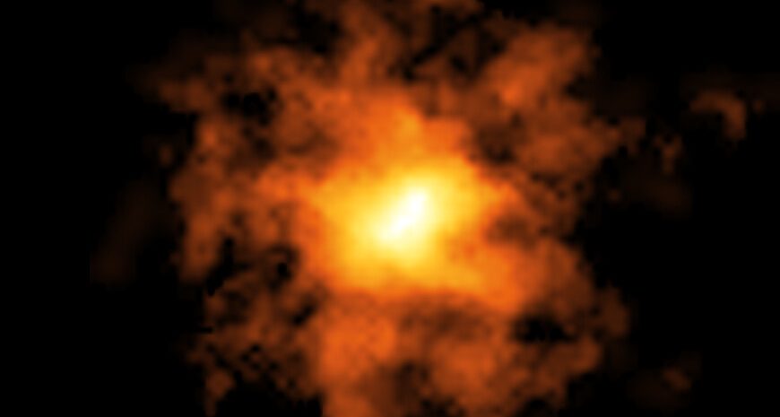 Detectan el combustible que permitió el crecimiento de una de las primeras galaxias del Universo